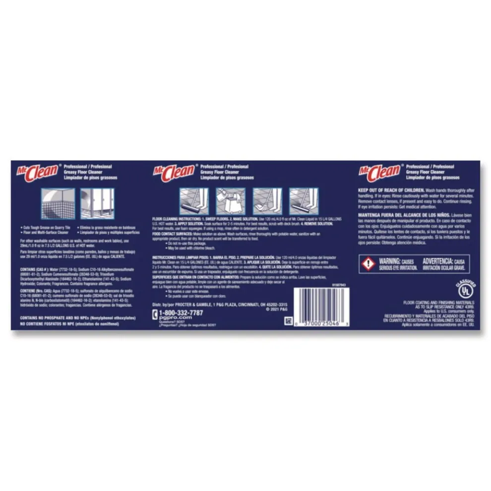 P&G Pro Greasy Floor Cleaner 1 gal Bottle (4/Carton)