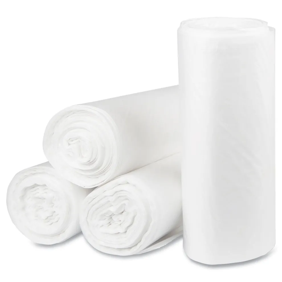 Pitt Plastics 40 Gallon 1.35 mil 40 in. x 46 in. Eco Strong Plus Can Liners - Natural (100/Carton)