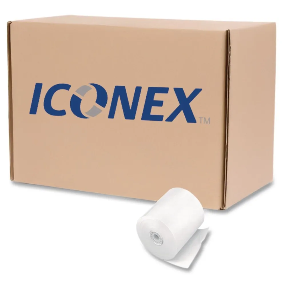 PM Company 3 in. x 225 ft. Direct Thermal Printing Thermal Paper Rolls - White (24/Carton)