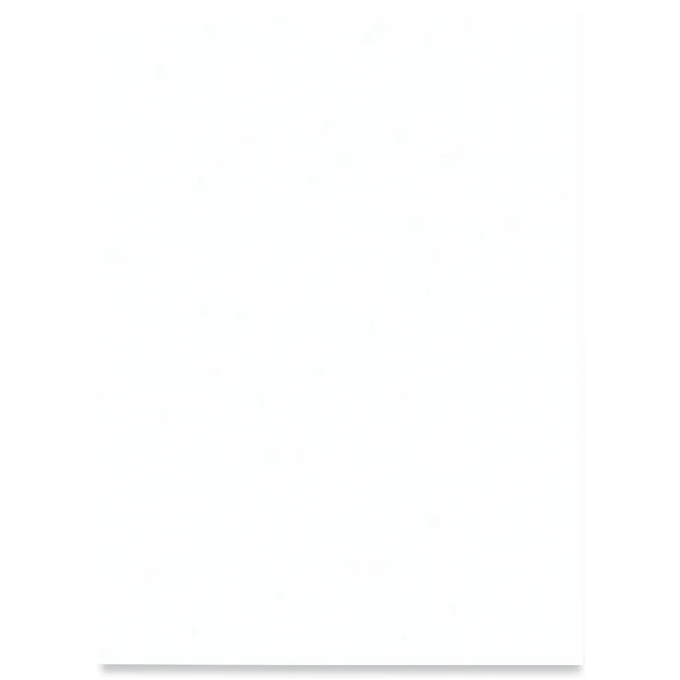 Prang SunWorks 9 in. x 12 in. 50 lbs. Text Weight Construction Paper - Bright White (50/Pack)