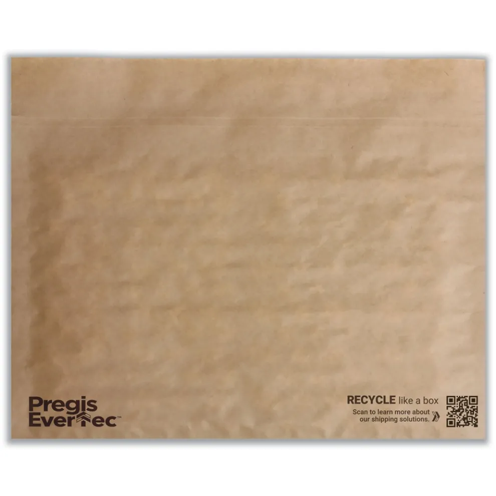 Pregis EverTec 14 in. x 9 in. No. 4 Self-Adhesive Closure Kraft Paper Curbside Recyclable Padded Mailer - Brown (150/Carton)
