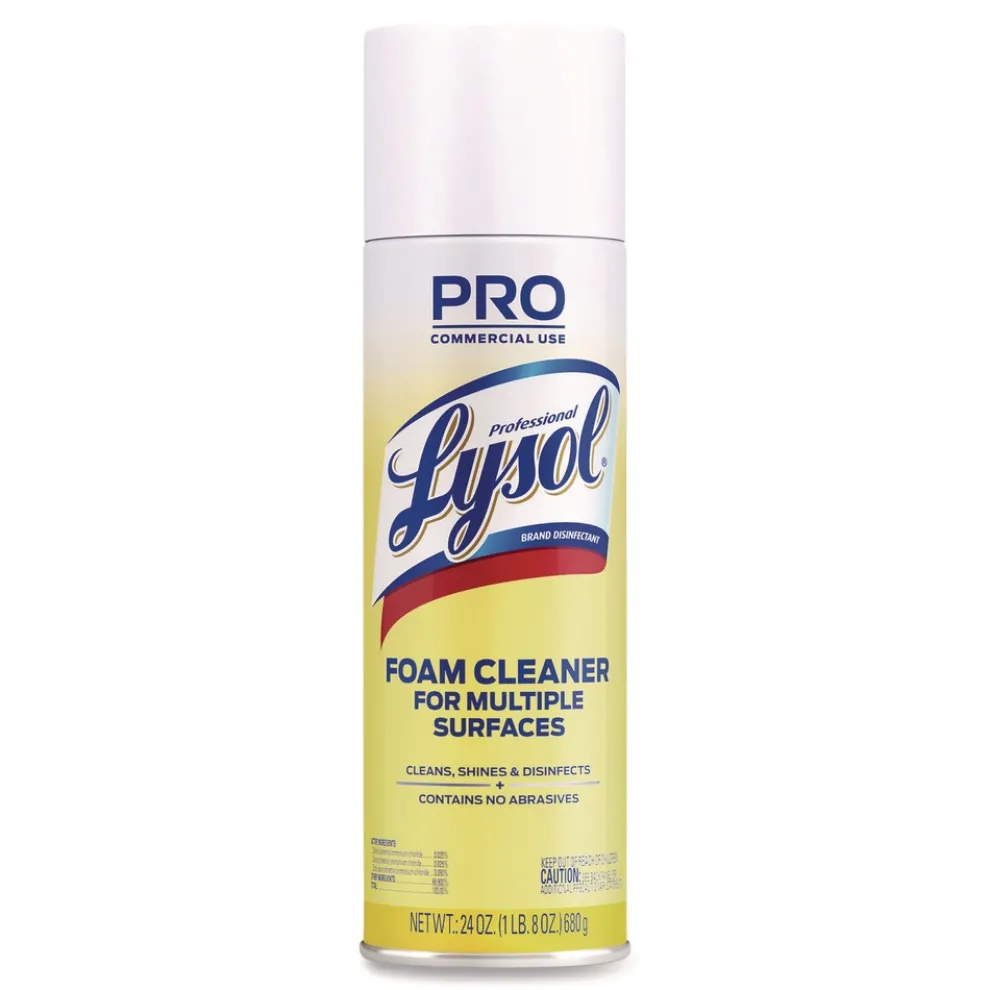 Professional LYSOL Brand 24 oz Disinfectant Foam Cleaner Aerosol Spray