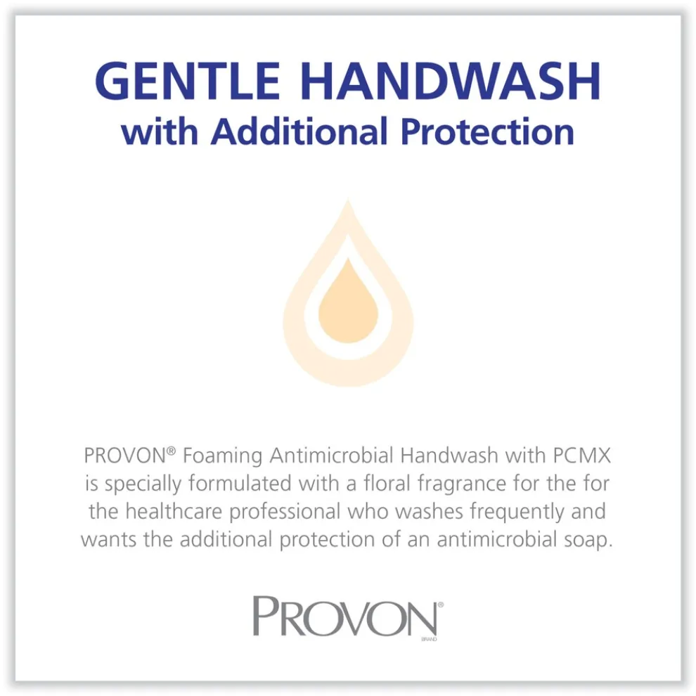 PROVON 1,200 milliliter Foaming Antimicrobial Handwash with PCMX Refill - Floral Scent (2/Carton)