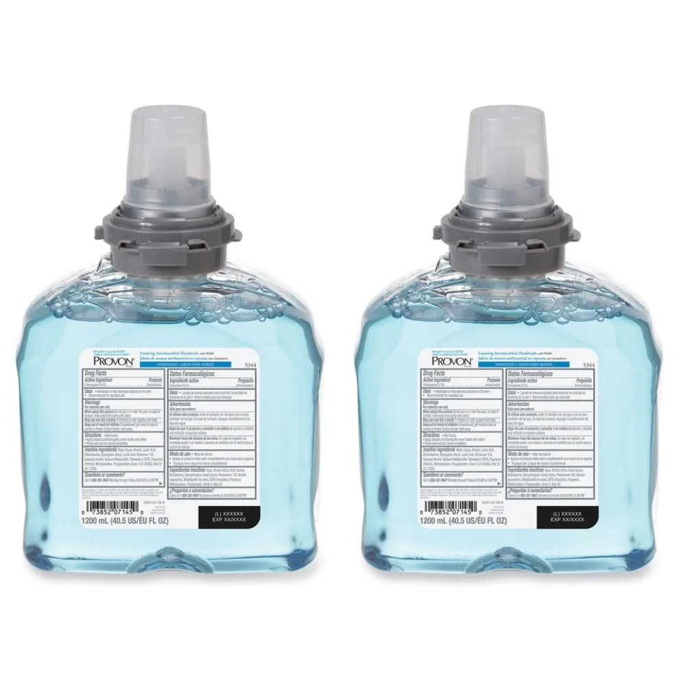 PROVON 1200 mL Foaming Antimicrobial Handwash Refill with PCMX For TFX Dispenser - Floral Scent (2/Carton)