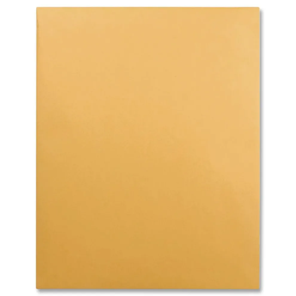 Quality Park 12 x 15.5 Gummed Closure Square Flap Catalog Envelope - Brown Kraft (250/Box)