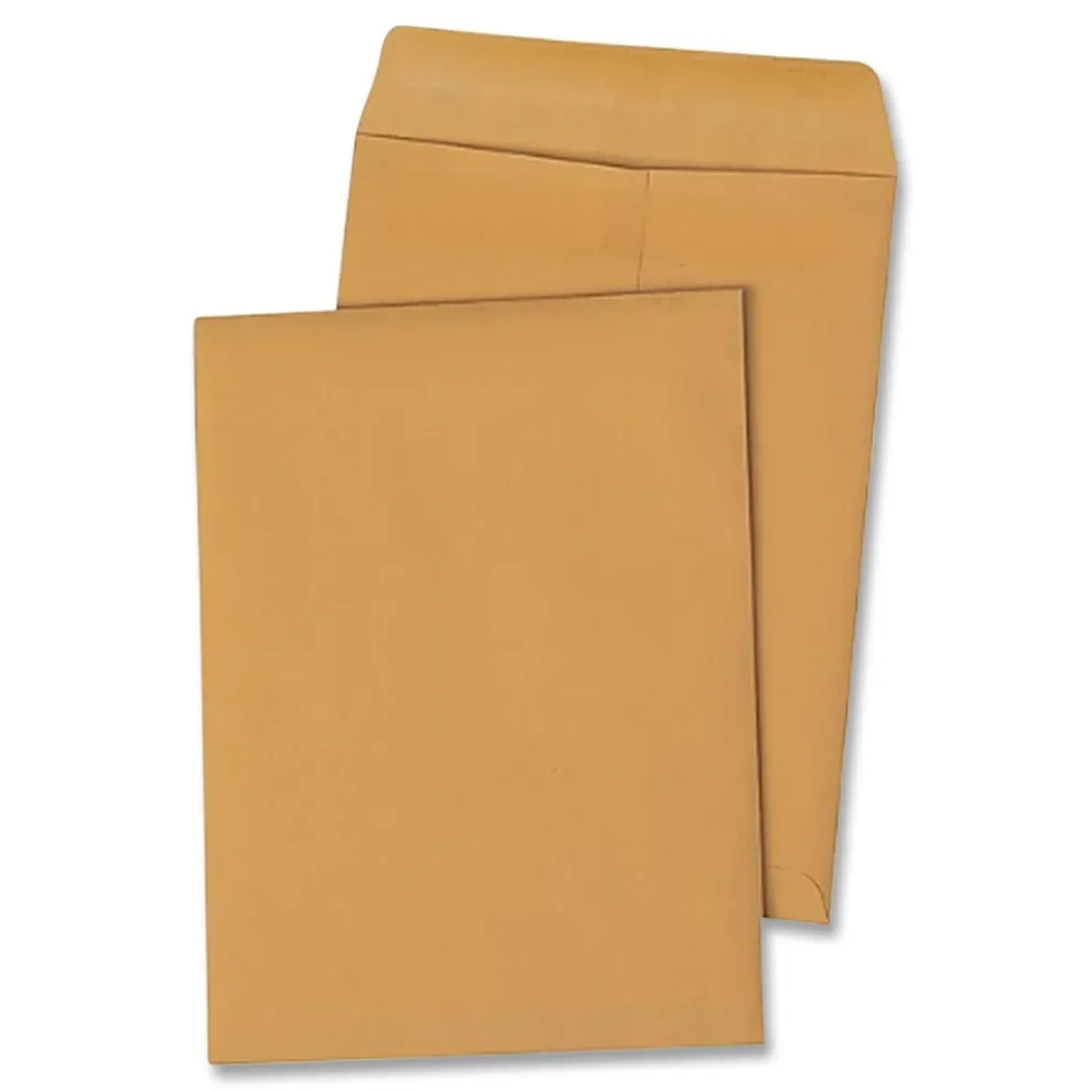 Quality Park Redi-Seal 10 in. x 15 in. No. 15 Cheese Blade Flap Adhesive Closure Catalog Envelope - Brown Kraft (250/Box)