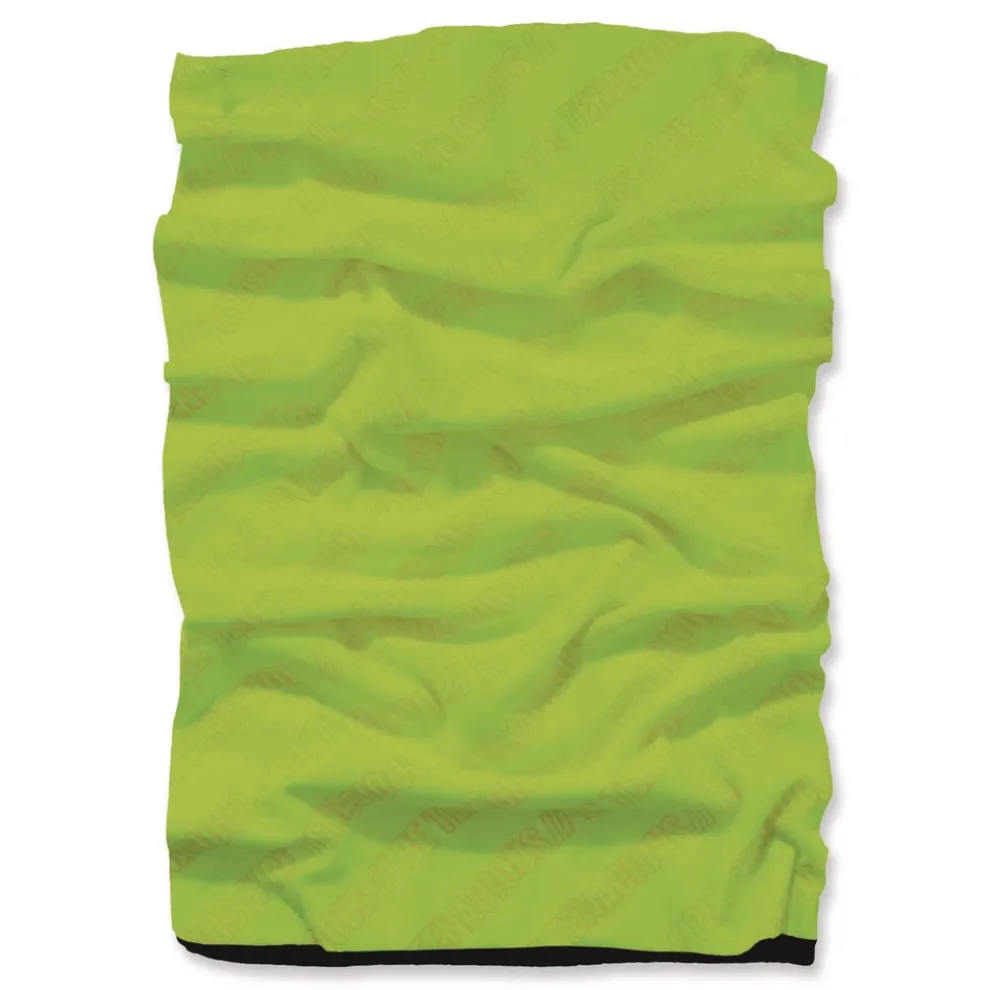Ergodyne N-Ferno 6491 One Size Fits Most Reversible Thermal Fleece plus Poly Multi-Band - Lime