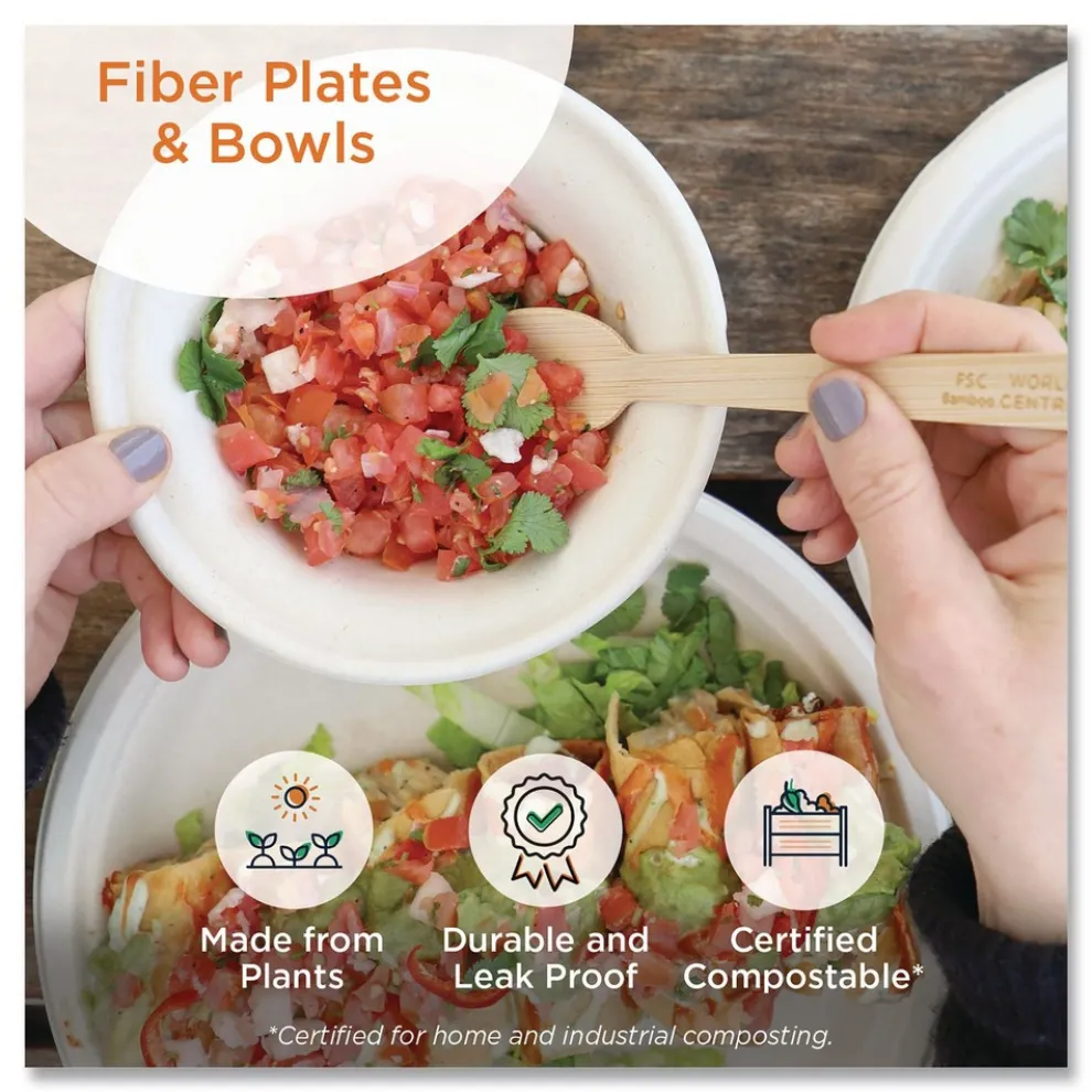 World Centric 2.42 in. x 1.36 in. 2 oz. Paper Fiber Cups - Natural (2000/Carton)