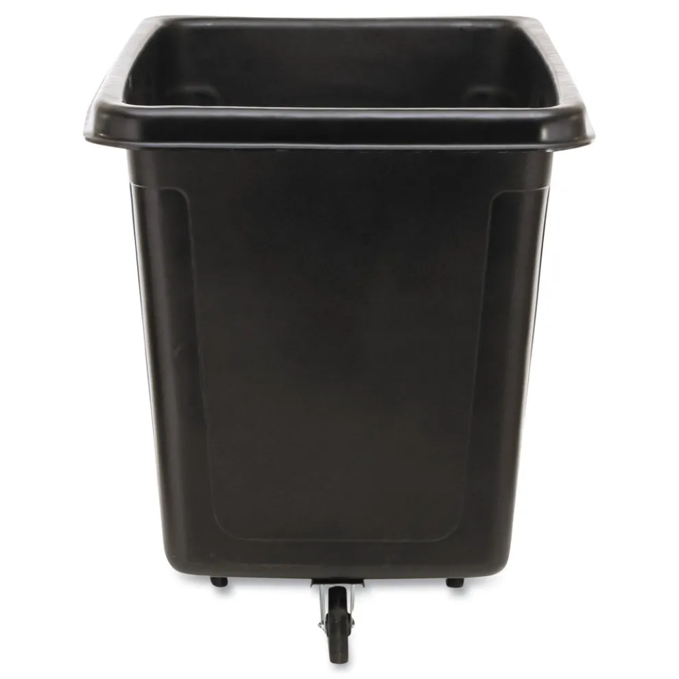 Rubbermaid Commercial 300 lbs. Capacity 59 Gallon Plastic Cube Truck - Black