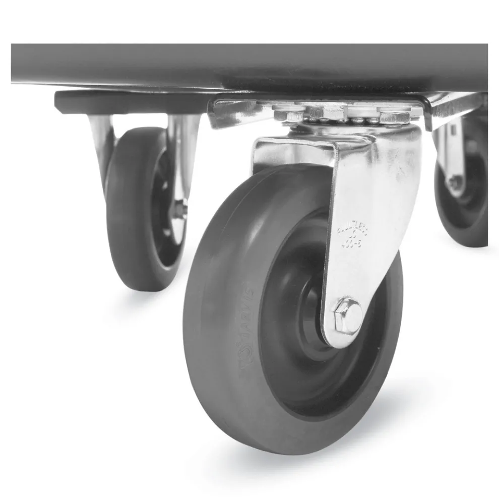 Rubbermaid Commercial 300 lbs. Capacity 59 Gallon Plastic Cube Truck - Black