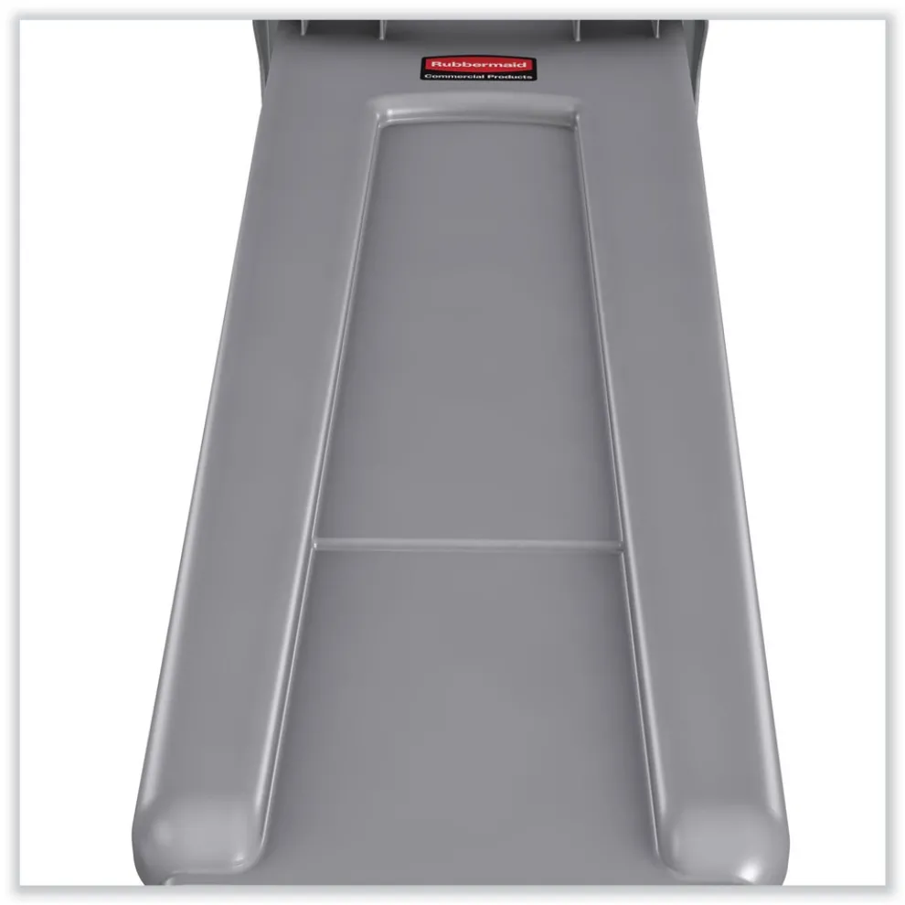 Rubbermaid Commercial 23 Gallon Rectangular Plastic Slim Jim Receptacle W/venting Channels - Gray