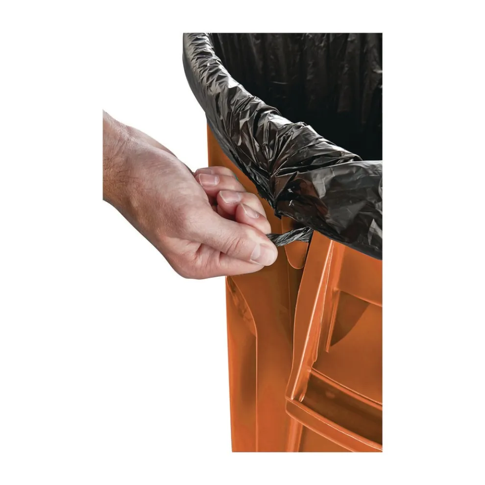 Rubbermaid Commercial Brute 32 gal Resin Container - Round Orange