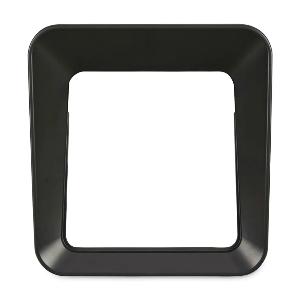 Rubbermaid Commercial Sustain 23 gal Metal/Plastic Decorative Refuse with Recycling Lid - Black