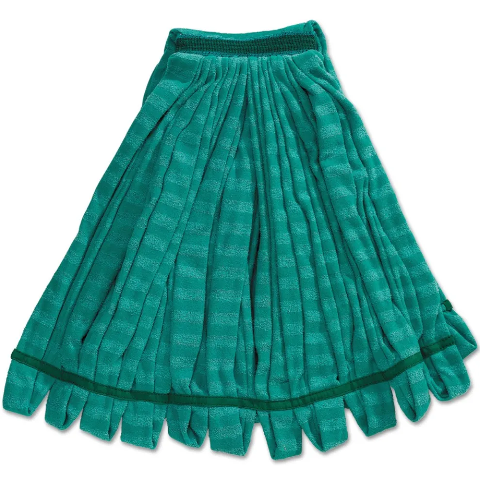 Rubbermaid Commercial 5 in. Green Headband Microfiber Tube Mop - Medium Green (6/Carton)