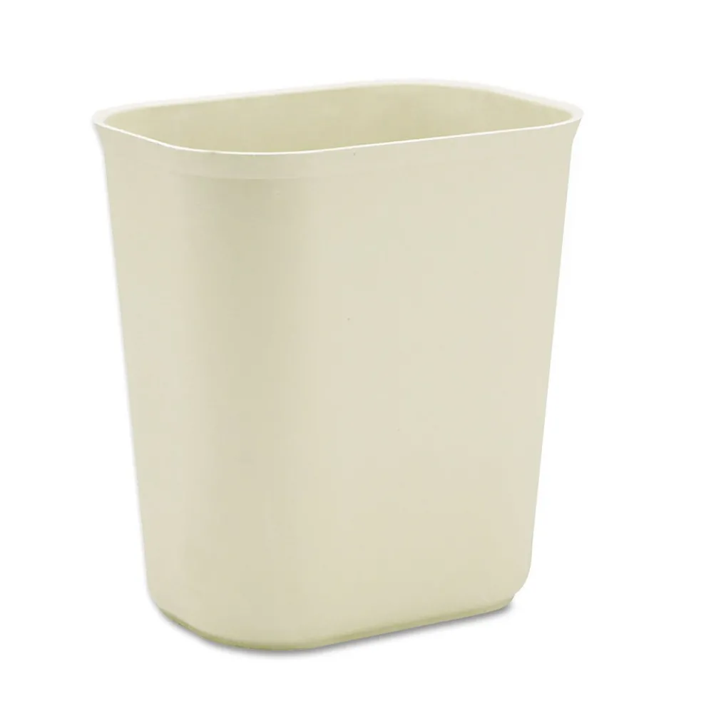 Rubbermaid Commercial 3.5 gal. Fiberglass Wastebasket - Beige