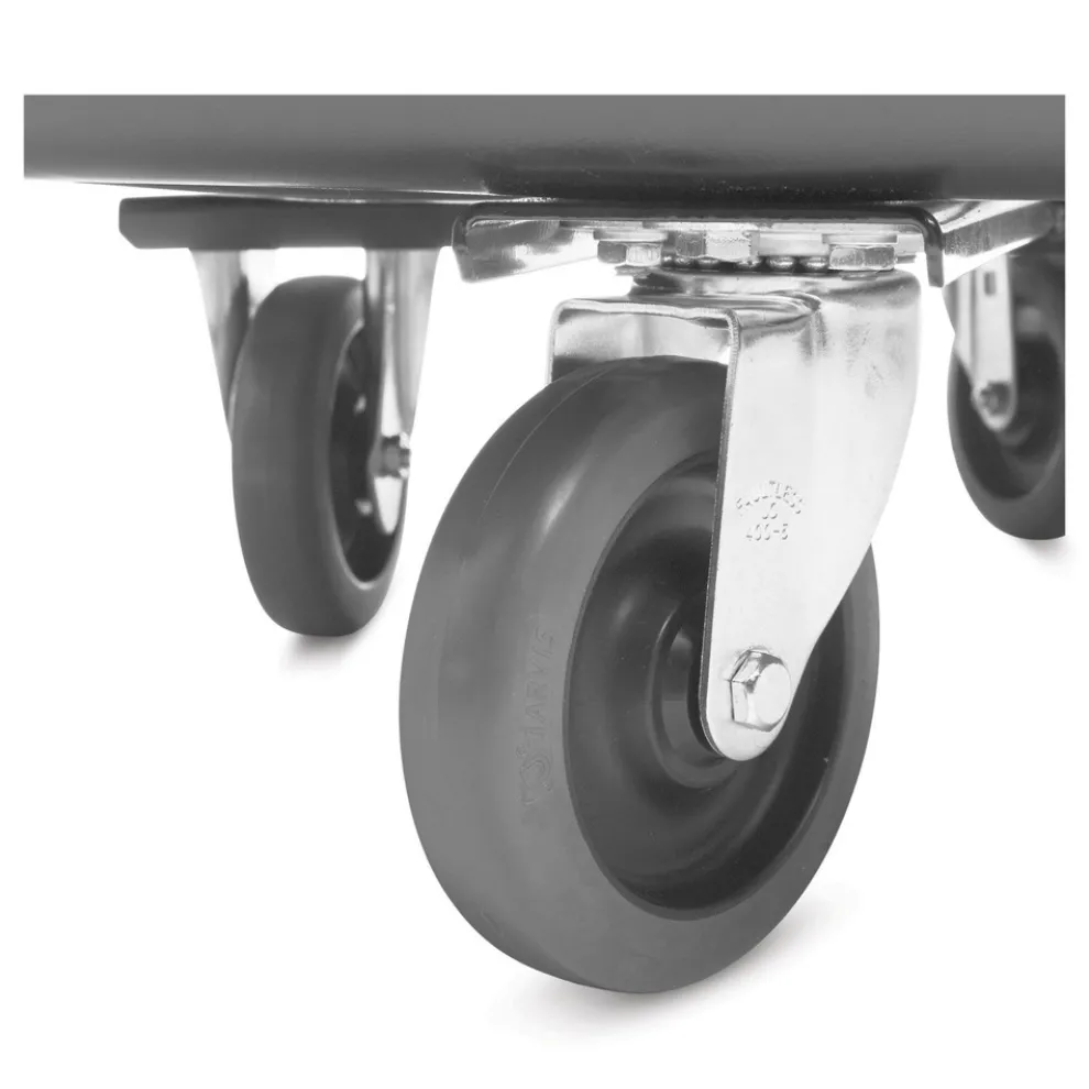 Rubbermaid Commercial 500 lbs. Capacity 105 Gallon Plastic Cube Truck - Black