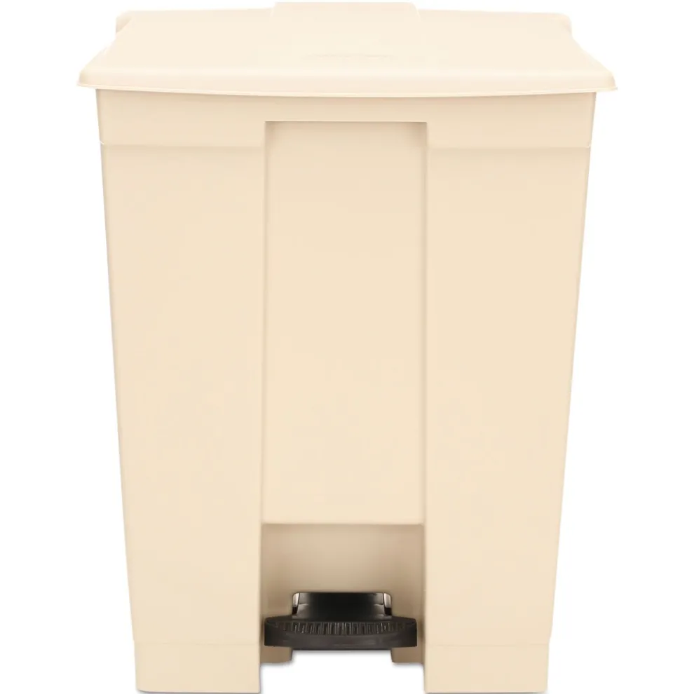 Rubbermaid Commercial 23 Gallon Polyethylene Step-On Receptacle - Beige