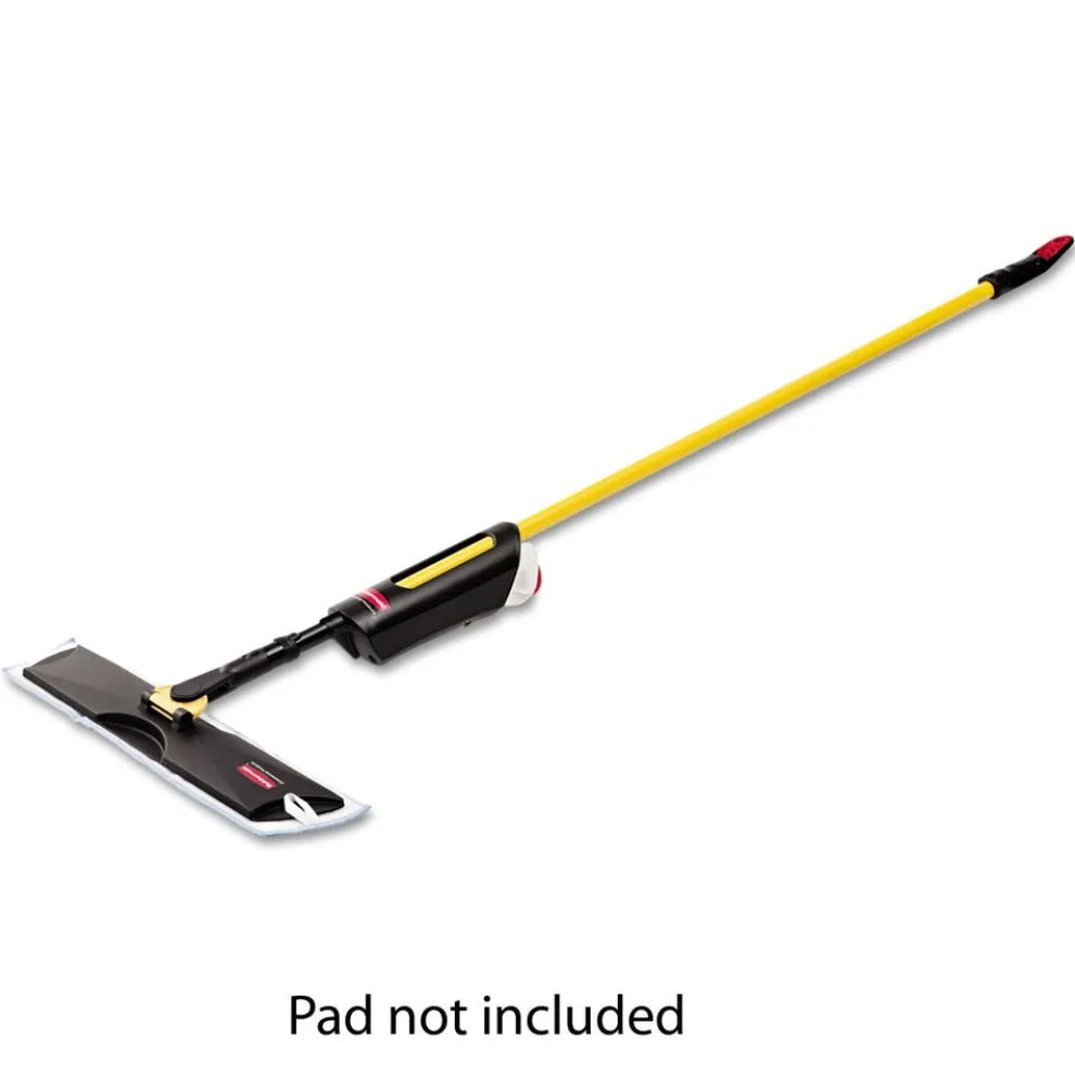 Rubbermaid Commercial 52 in. Steel Handle 18 in. Frame Light Commercial Wet Pad Spray Mop