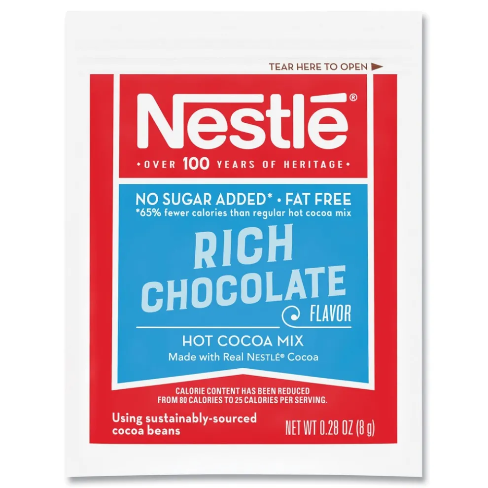 Nestle 12240821 0.28 oz Hot Cocoa Mix Packet - Rich Chocolate (180/Carton)