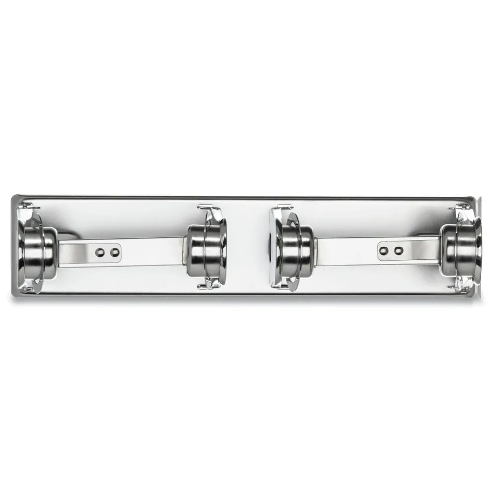 San Jamar 12.38 in. x 4.5 in. x 2.75 in. Locking Toilet Tissue Dispenser - Chrome