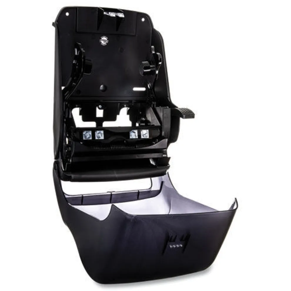 San Jamar 12.94 x 9.25 x 16.5 Oceans Lever Roll Towel Dispenser - Black Pearl