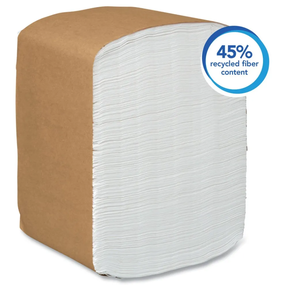 Scott 12 in. x 17 in. 1-Ply Full-Fold Dispenser Napkins - White (6000/Carton)
