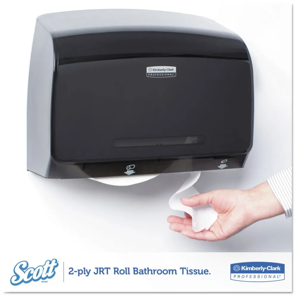 Scott Essential 3.55 in. x 2000 ft. 2-Ply Septic Safe JRT Extra Long Bathroom Tissue - White (6 Rolls/Carton)