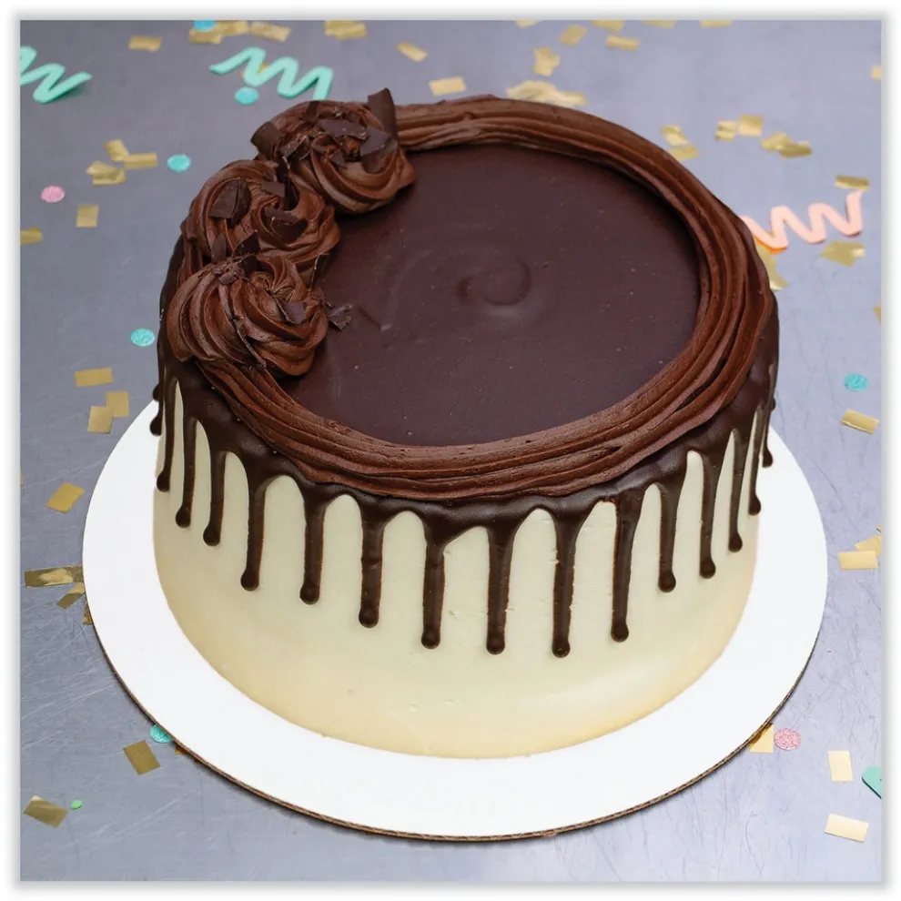 SCT 14 in. Diameter Bright White Paper Cake Circles - White (100/Carton)