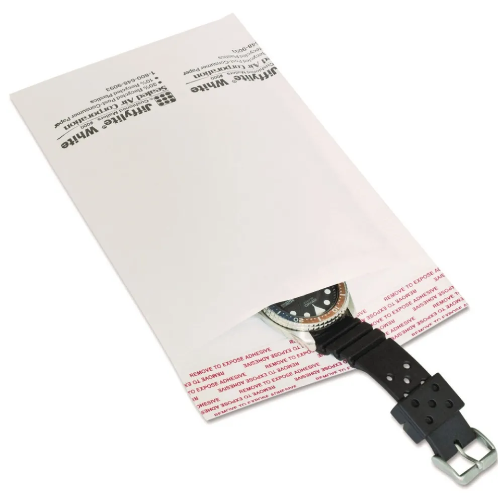 Sealed Air Jiffylite #0 Barrier Bubble Air Cell Cushion Self-Adhesive Closure Self-Seal 6 in. x 10 in. Bubble Mailer - White (200/Carton)