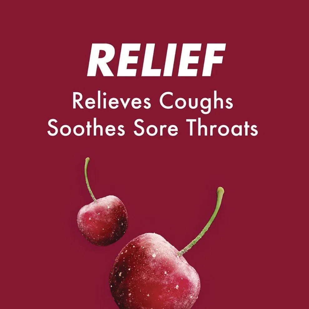 HALLS Triple Action Cough Drops - Cherry (30/Bag, 12 Bags/Box)