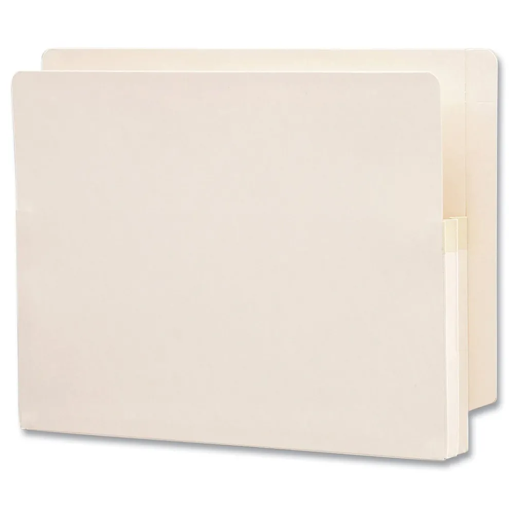 Smead 1.75 in. Expansion Manila End Tab File Pockets - Letter, Manila (25/Box)