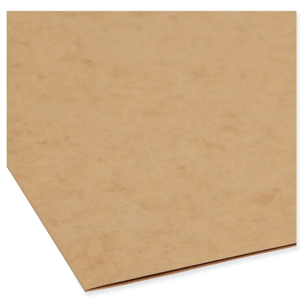 Smead 0.75 in. Expansion 2/5-Cut Top Tab 17-pt Kraft Fastener Folders, 2 Fasteners - Legal Size/Kraft (50/Box)