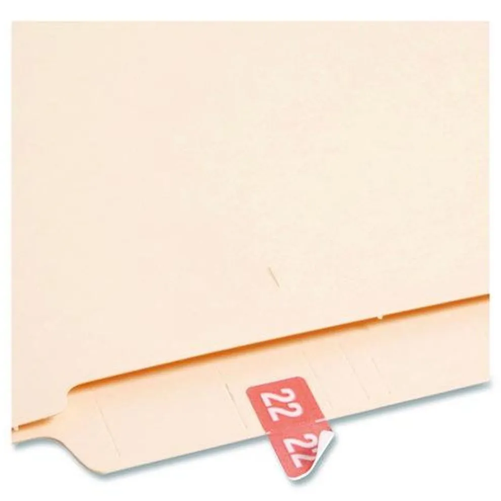 Smead 0.5 in. x 1 in. Yearly End Tab 22 File Folder Labels - Pink (250/Pack)