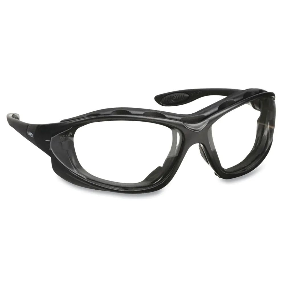 Honeywell Uvex Polycarbonate Seismic Sealed Eyewear - Black Frame Clear Lens