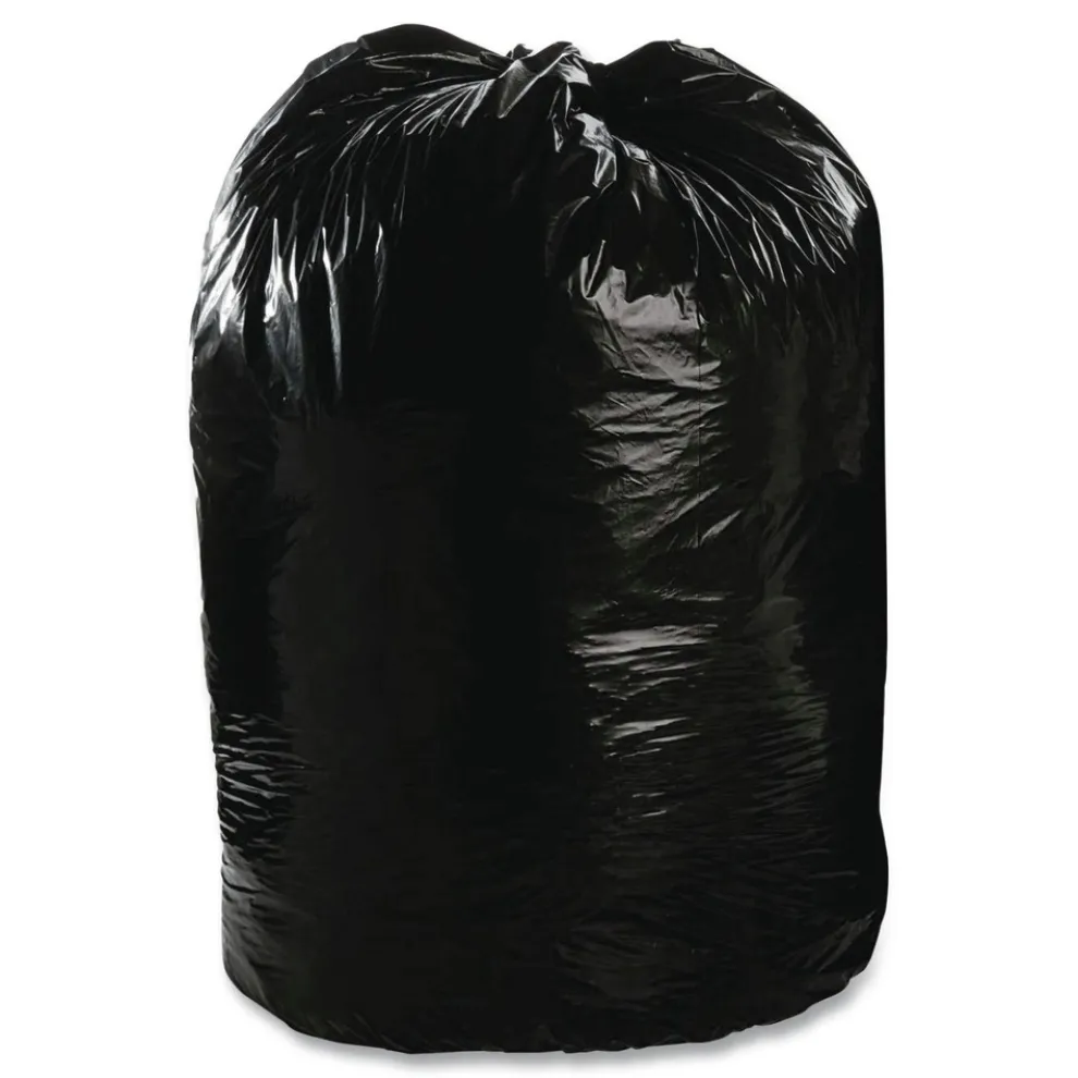 Stout by Envision 36 in. x 58 in. 1.5 mil. 60 Gallon Total Recycled Content Plastic Trash Bags - Brown/ Black (100/Carton)