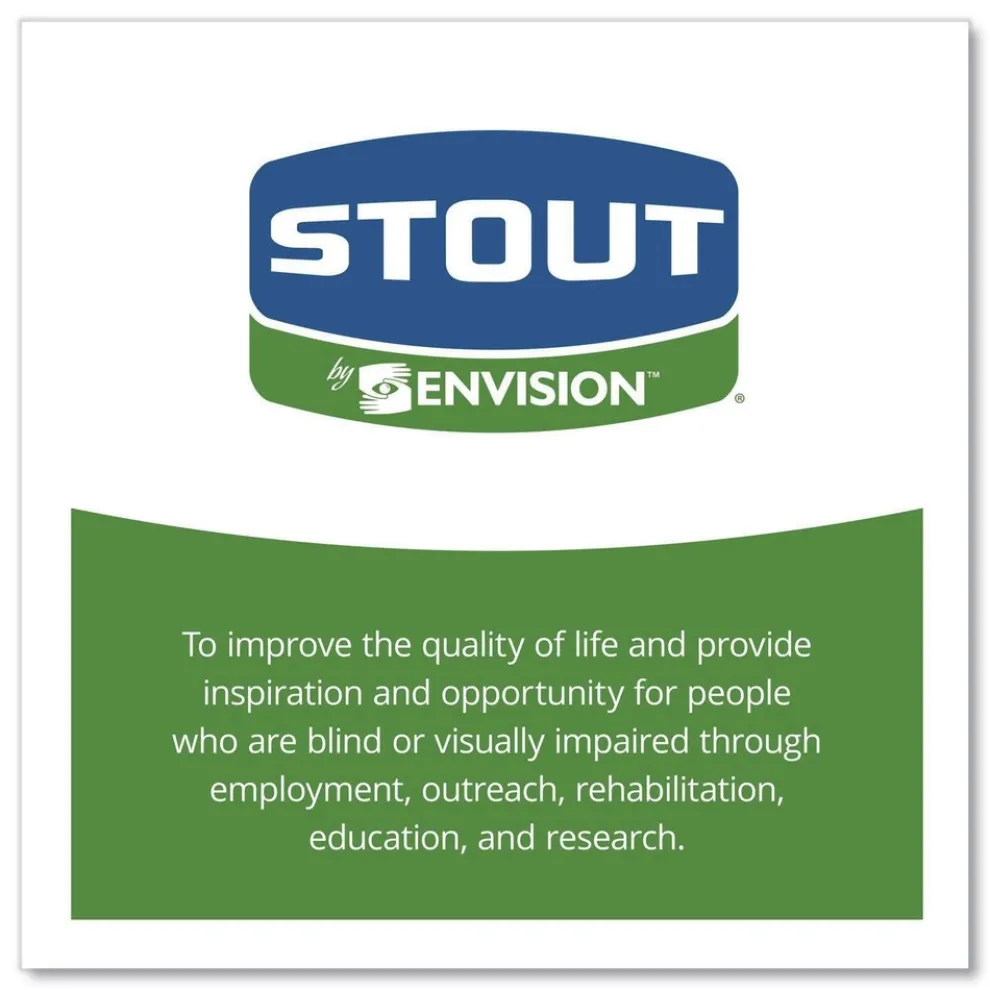 Stout by Envision 36 in. x 58 in. 1.5 mil. 60 Gallon Total Recycled Content Plastic Trash Bags - Brown/ Black (100/Carton)