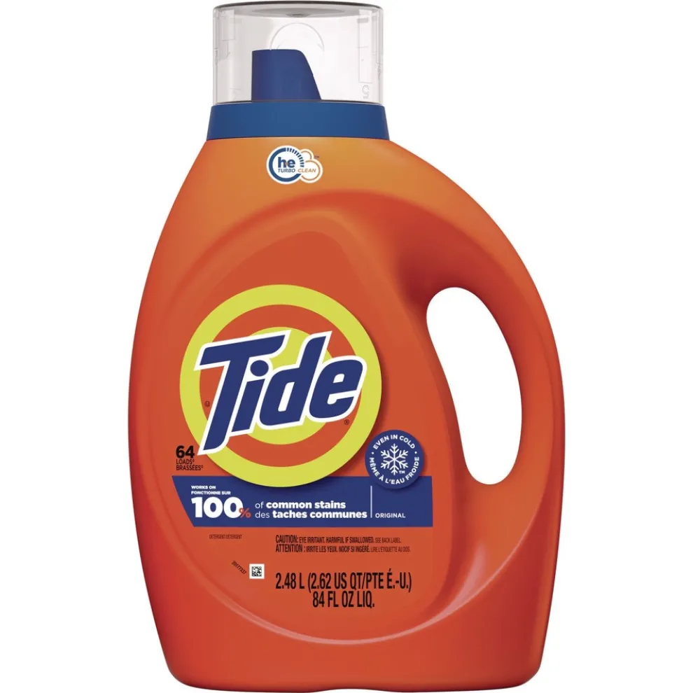 Tide 84 oz 64 Loads HE Liquid Laundry Detergent - Original Scent (4/Carton)