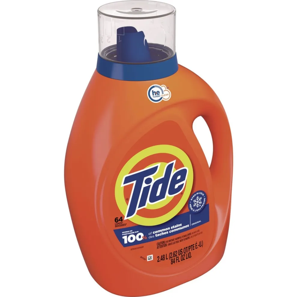Tide 84 oz 64 Loads HE Liquid Laundry Detergent - Original Scent (4/Carton)