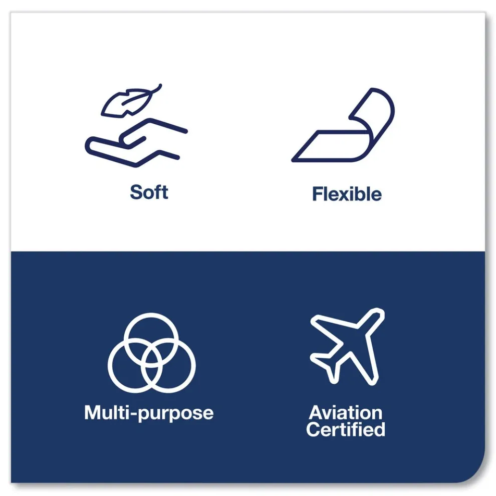 Tork 510176 8.46 in. x 16.13 in. Cleaning Cloth - White (1000/Carton)