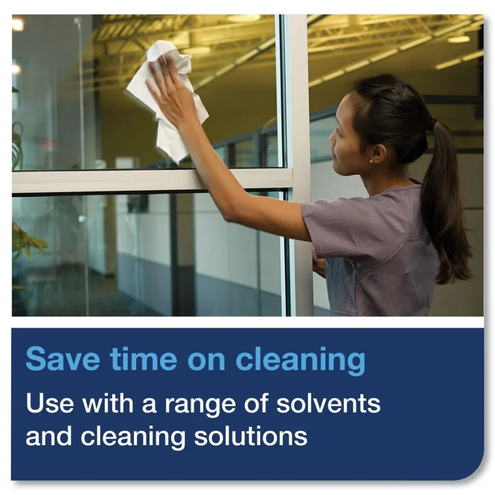 Tork 510176 8.46 in. x 16.13 in. Cleaning Cloth - White (1000/Carton)