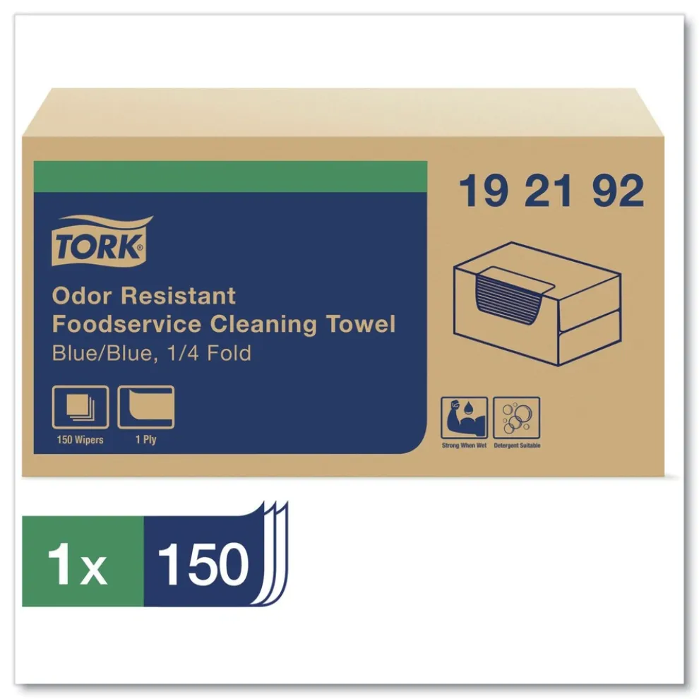 Tork 13 in. x 24 in. Foodservice Cloth - Blue (150/Carton)