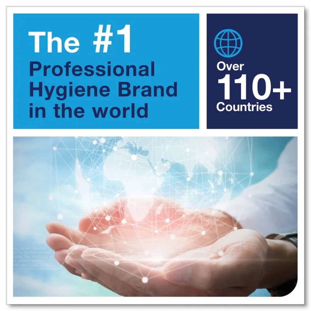 Tork 11.75 in. x 14.75 in. 1-Ply Small Pack Foodservice Cloth - Unscented/White/Red Stripe (4/Carton)