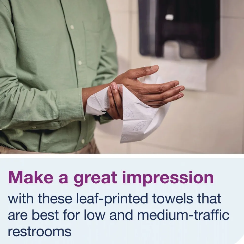 Tork 1-Ply 8.3 in. x 9.45 in. Xpress Compressed Multifold Hand Towels - White (12/Carton)