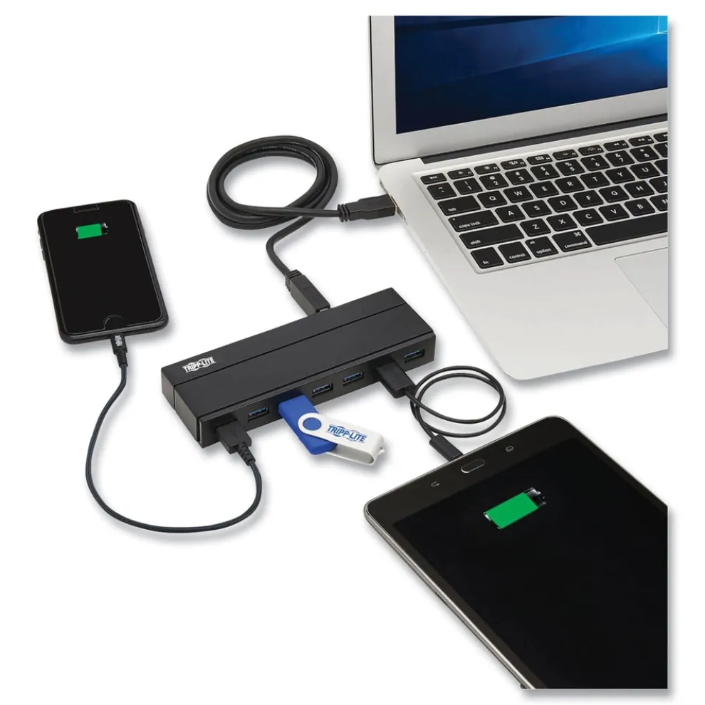 Tripp Lite 7 Ports Charging Hub 3.0 - Black