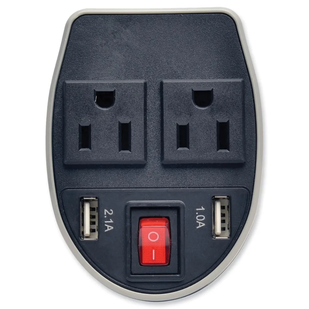 Tripp Lite PowerVerter 200 W Ultra-Compact Car Inverter with Two AC Outlets/Two USB Ports