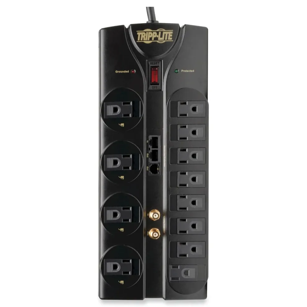 Tripp Lite Protect It! 2880 J 12-Outlet Surge Protector with 8 ft. Cord - Black