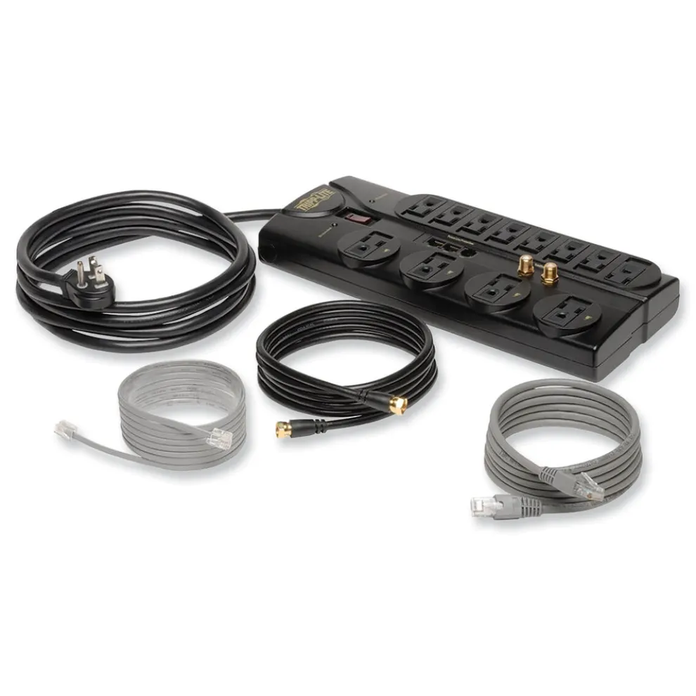 Tripp Lite Protect It! 2880 J 12-Outlet Surge Protector with 8 ft. Cord - Black