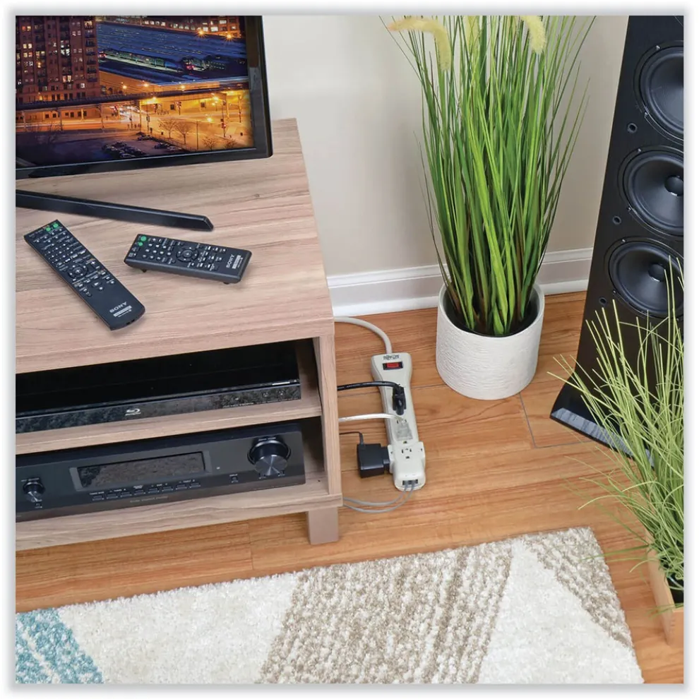 Tripp Lite Protect It! 2520 J 7-Outlet Surge Protector with 15 ft. Cord - Light Gray