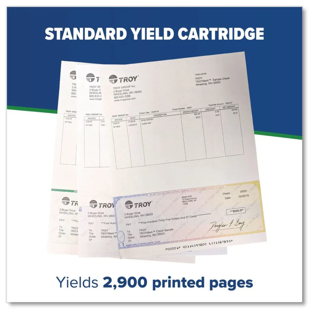 TROY 02-W1480A-001 High-Yield MICR Toner, Alternative for HP 02-W1480X-001 - Black