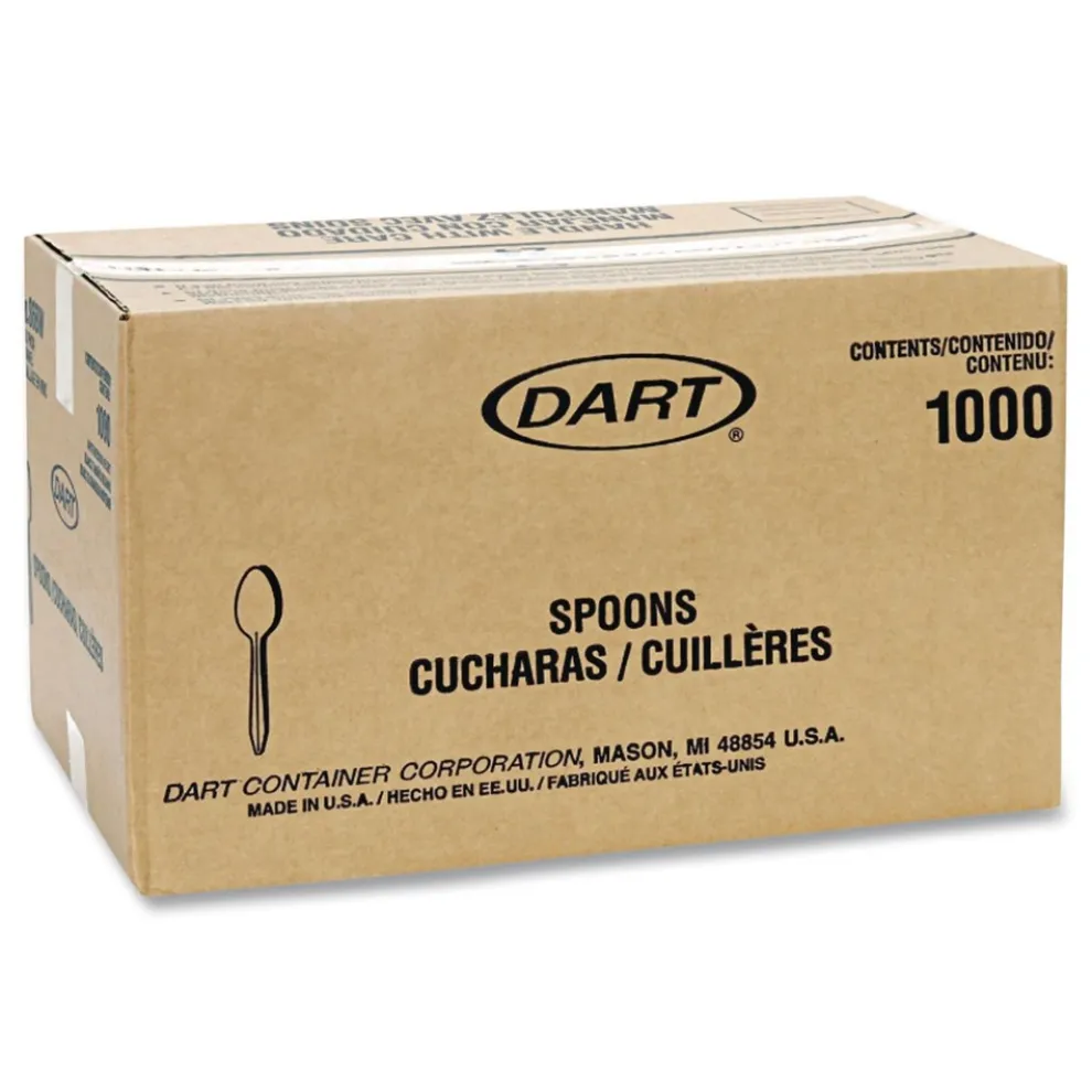 SOLO Teaspoon Individually Wrapped Reliance Mediumweight Cutlery - White (1000/Carton)